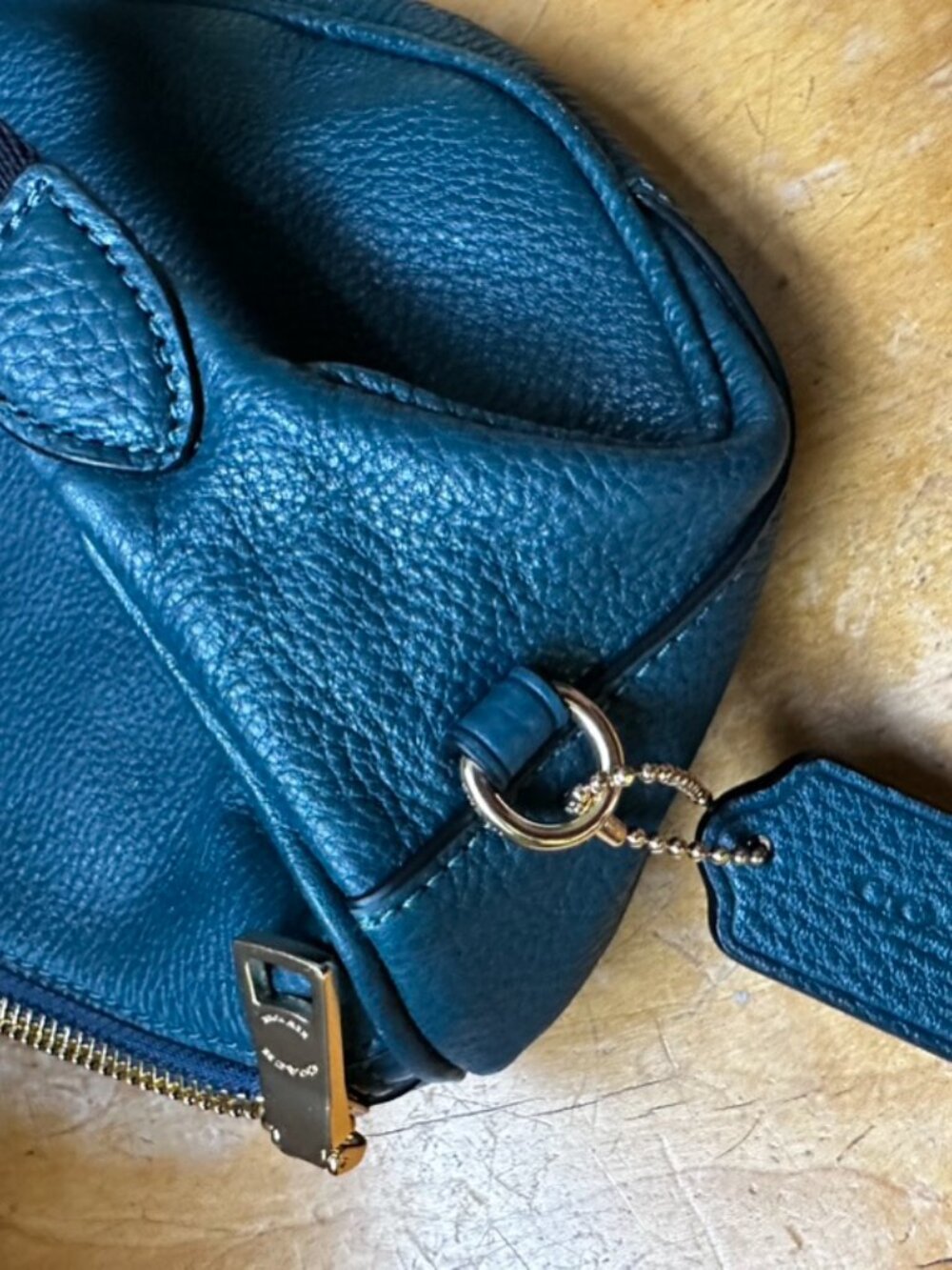 Coach Belt Bag/Fanny Pack, Dark Teal, Like New - Picture 9 of 15
